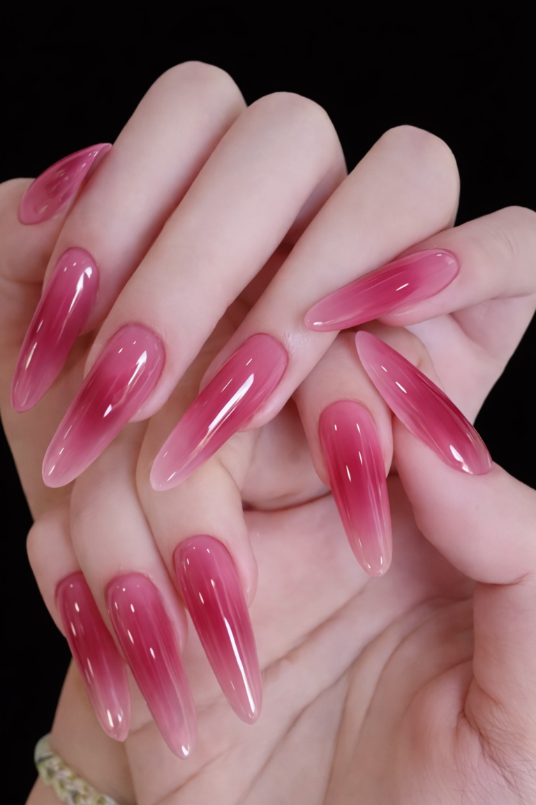 pink nails design
