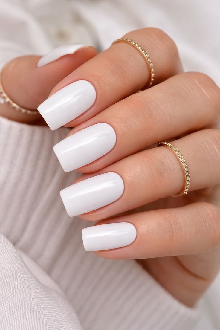 Trendy White Square Nails Ideas You’ll Love