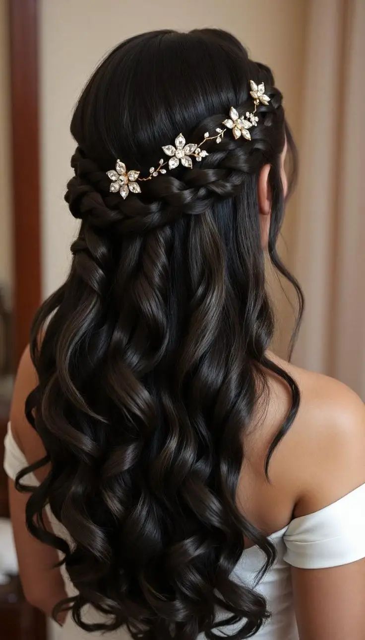 Half-Up Half-Down Prom Hairstyles