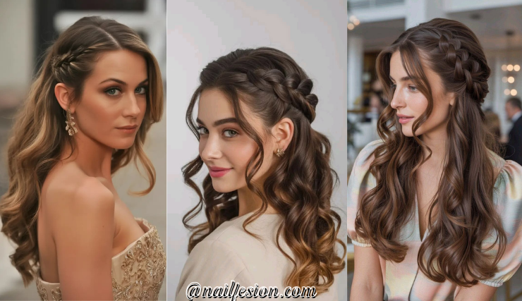 18 Stunning Half Up Half Down Prom Hairstyles Curly for a Glam Look