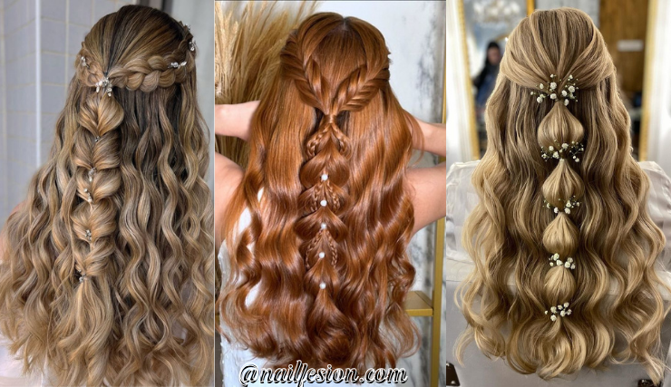 Stunning Half Up Half Down Hairstyles With Braids