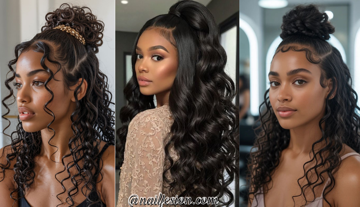 Half Up Half Down Hairstyles Black Women